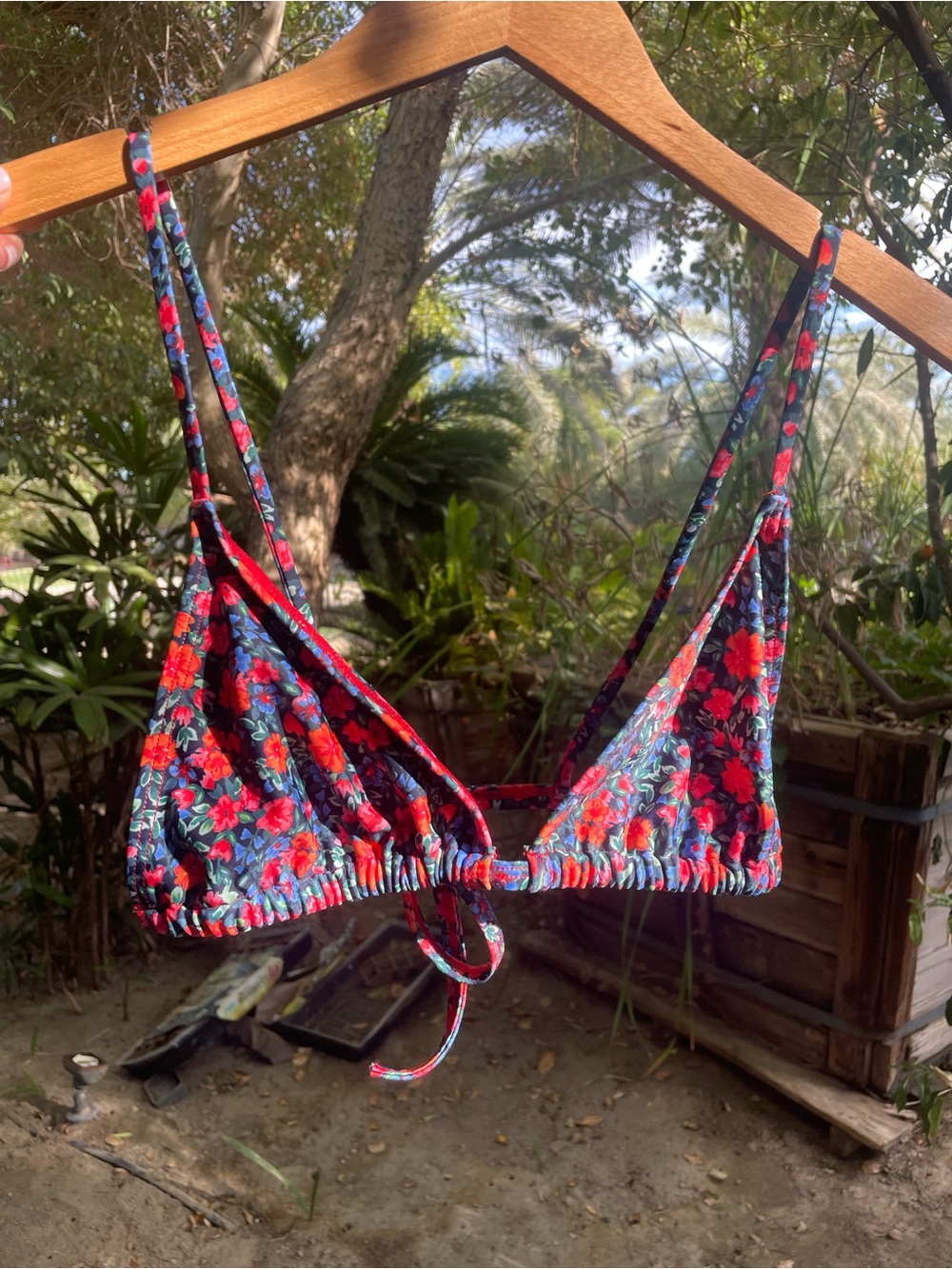 Kulani Kinis Bikini Top and Thong Side-Tie Bottom in Amor